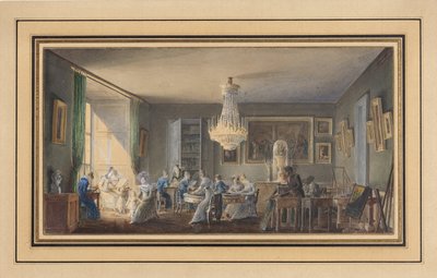 Estudio de un pintor de Unbekannt Unbekannt